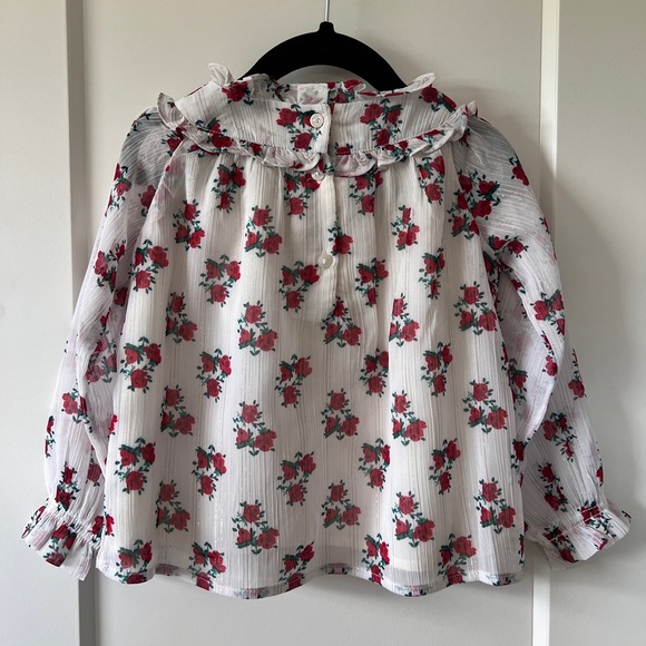 Janie and Jack Toddler Girls long sleeved top in 2T, new with tags - Picture 2 of 5